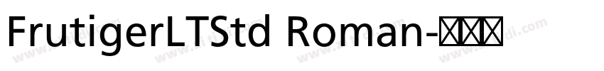 FrutigerLTStd Roman字体转换